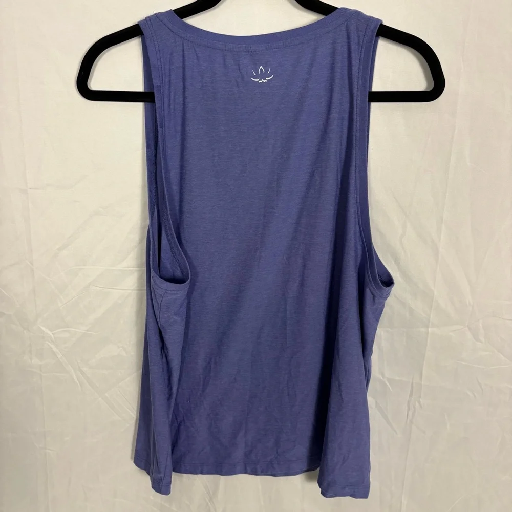 Beyond Yoga Soft Blue Muscle Sleeveless Tank Sz L - Picture 3 of 5